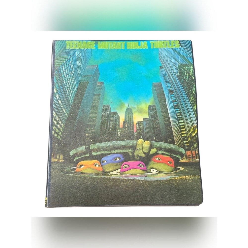 ​Vintage 90s Teenage Mutant Ninja Turtles Movie 3-Ring Binder Org Live Action